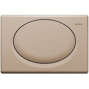 Кнопка смыва Geberit Rumba 115.750.10.1 24x16 см, одинарный смыв, пластик, бежевый
