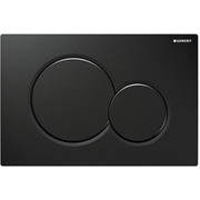 Кнопка смыва Geberit Sigma 01 164x246 мм, двойной смыв, Abs, цвет черный RAL 9005