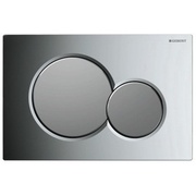 Кнопка смыва Geberit Sigma 01 164x246 мм, двойной смыв, Abs, цвет хром глянцевый/матовый