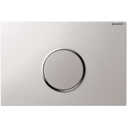 Кнопка смыва Geberit Sigma 10 24x16 см, одинарный смыв, пластик, хром глянцевый / хром матовый / хром глянцевый