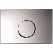 Кнопка смыва Geberit Sigma 10 24x16 см, одинарный смыв, пластик, хром матовый / хром глянцевый / хром матовый