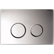 Кнопка смыва Geberit Sigma 20 164x246 мм, двойной смыв, пластик, цвет хром матовый / хром глянцевый / хром матовый