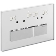 Кнопка смыва Geberit Sigma 50 115.788.00.1 164x246 мм, двойной смыв, без вкладыша, цинковое литье