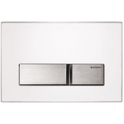 Кнопка смыва Geberit Sigma 50 115.788.11.1 164x246 мм, двойной смыв, без вкладыша, цинковое литье, белый