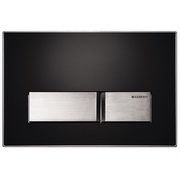 Кнопка смыва Geberit Sigma 50 115.788.DW.1 164x246 мм, двойной смыв, цинковое литье, цвет чёрный RAL 9005