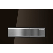 Кнопка смыва Geberit Sigma 50 115.788.SQ.5 164x246 мм, двойной смыв, цинковое литье, цвет стекло цвета умбры (коричневый)
