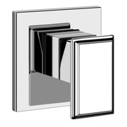 Внешняя часть встраиваемого смесителя Gessi Eleganza для встраиваемого, однорычажного, хром 46106/031