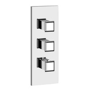 Внешняя часть встраиваемого смесителя Gessi Eleganza встроенного термостатического, с 2-мя выходами, хром 46204/031