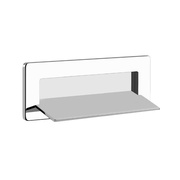 Каскадный излив Gessi Ispa настенный, внешняя часть, полированная сталь