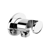 Шланговое подключение Gessi Ovale с держателем, хром