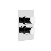 Внешняя часть встроенного термостата Gessi Via Manzoni 38736.031 с переключением на три выхода