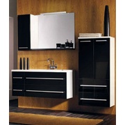 Тумба для раковины Gorenje Avon F 120.60 черный глянец / белый глянец
