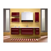 Тумба для раковины Gorenje Avon F 90.13 бордо глянец / белый глянец