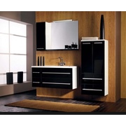 Тумба для раковины Gorenje Avon F 90.13 черный глянец / белый глянец