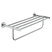 Полка с полотенцедержателем Grohe Bau Cosmopolitan и вешалкой для полотенец 600 мм