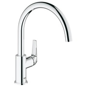 Смеситель для кухонной мойки Grohe BauFlow поворотный трубкообразный излив