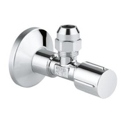 Угловой вентиль Grohe 22037000 с металлической розеткой, 1/2*3/8, 1 шт.