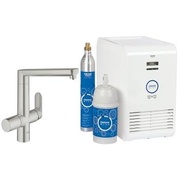 Комплект для очистки и газирования воды Grohe Blue Chilled and Sparkling K7 для мойки графин суперсталь