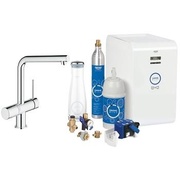 Комплект для очистки и газирования воды Grohe Blue Chilled and Sparkling Minta для мойки с графином хром