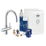 Комплект для очистки и газирования воды Grohe Blue Chilled and Sparkling 31323001 стартовый C-излив хром