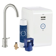 Комплект для кухни Grohe Blue Chilled 31384DC0 стартовый поворотный трубкообразный излив суперсталь