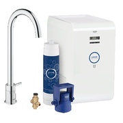 Комплект для кухни Grohe Blue Chilled 31384000 стартовый поворотный трубкообразный излив хром