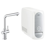 Комплект для очистки и газирования воды Grohe Blue Home для мойки хром