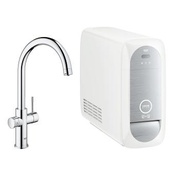 Комплект для очистки и газирования воды Grohe Blue Home для мойки C-излив хром
