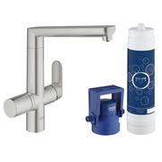 Комплект для очистки и газирования воды Grohe Blue K7 Pure для мойки суперсталь