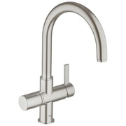 Смеситель для кухонной мойки Grohe Blue C-излив суперсталь