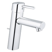 Смеситель для раковины Grohe Concetto 23450001 однорычажный M-Size сливной гарнитур 1 1/4"