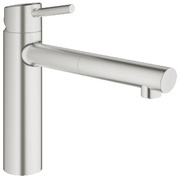 Смеситель для кухни Grohe Concetto 31129DC1 new однорычажный со средним изливом с выдвижным изливом супер сталь