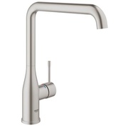 Смеситель для кухонной мойки Grohe Essence New однорычажный L- излив суперсталь