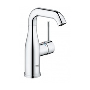 Смеситель для раковины Grohe Essence + с U-изливом гладкий корпус