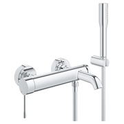Смеситель для ванны Grohe Essence + 33628001 с душевым гарнитуром