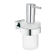Дозатор для жидкого мыла Grohe Essentials Cube 40756001 с держателем в комплекте
