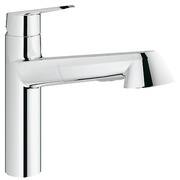 Смеситель для кухни Grohe Eurodisc Cosmopolitan 32257002 однорычажный низкий излив выдвижная лейка