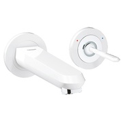 Смеситель для раковины Grohe Eurodisc Joy 19968LS0 на два отверстия, настенный, вынос 170 мм, М-Size комплект верхней монтажной части, белая луна