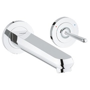Смеситель для раковины Grohe Eurodisc Joy 19969000 на два отверстия, настенный, вынос 230 мм, L-Size комплект верхней монтажной части, хром