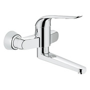 Смеситель для раковины Grohe Euroeco Special однорычажный настенный монтаж вынос 257 мм