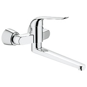 Смеситель для раковины Grohe Euroeco Special однорычажный настенный монтаж вынос 342 мм