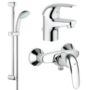 Комплект смесителей с душем Grohe Euroeco 3 в 1