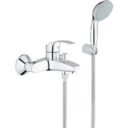Смеситель для ванны Grohe Eurosmart 2015 33302002 с изливом 161 мм с душевым набором