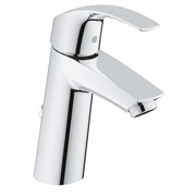 Смеситель для раковины Grohe Eurosmart 2339310E M-Size однорычажный со сливным гарнитуром, средний излив, энергосберегающий картридж