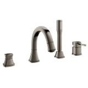 Смеситель для ванны Grohe Grandera на 4 отверстия светло-коричневый (светлый графит)