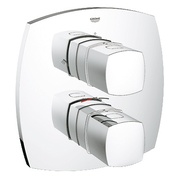 Термостат Grohe Grandera 19937000 для душа со встроенным преключателем на 2 положения комплект верхней монтажной части хром