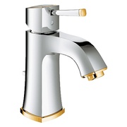 Смеситель для раковины Grohe Grandera 23303IG0 однорычажный M-Size сливной гарнитур хром золото