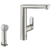 Смеситель для кухонной мойки Grohe K7 с дополнительной лейкой суперсталь
