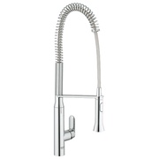 Смеситель для кухонной мойки Grohe K7 однорычажный на одно отверстие профессиональная лейка хром