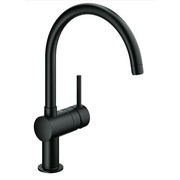 Смеситель для кухонной мойки Grohe Minta однорычажный регулировка расхода воды черный бархат